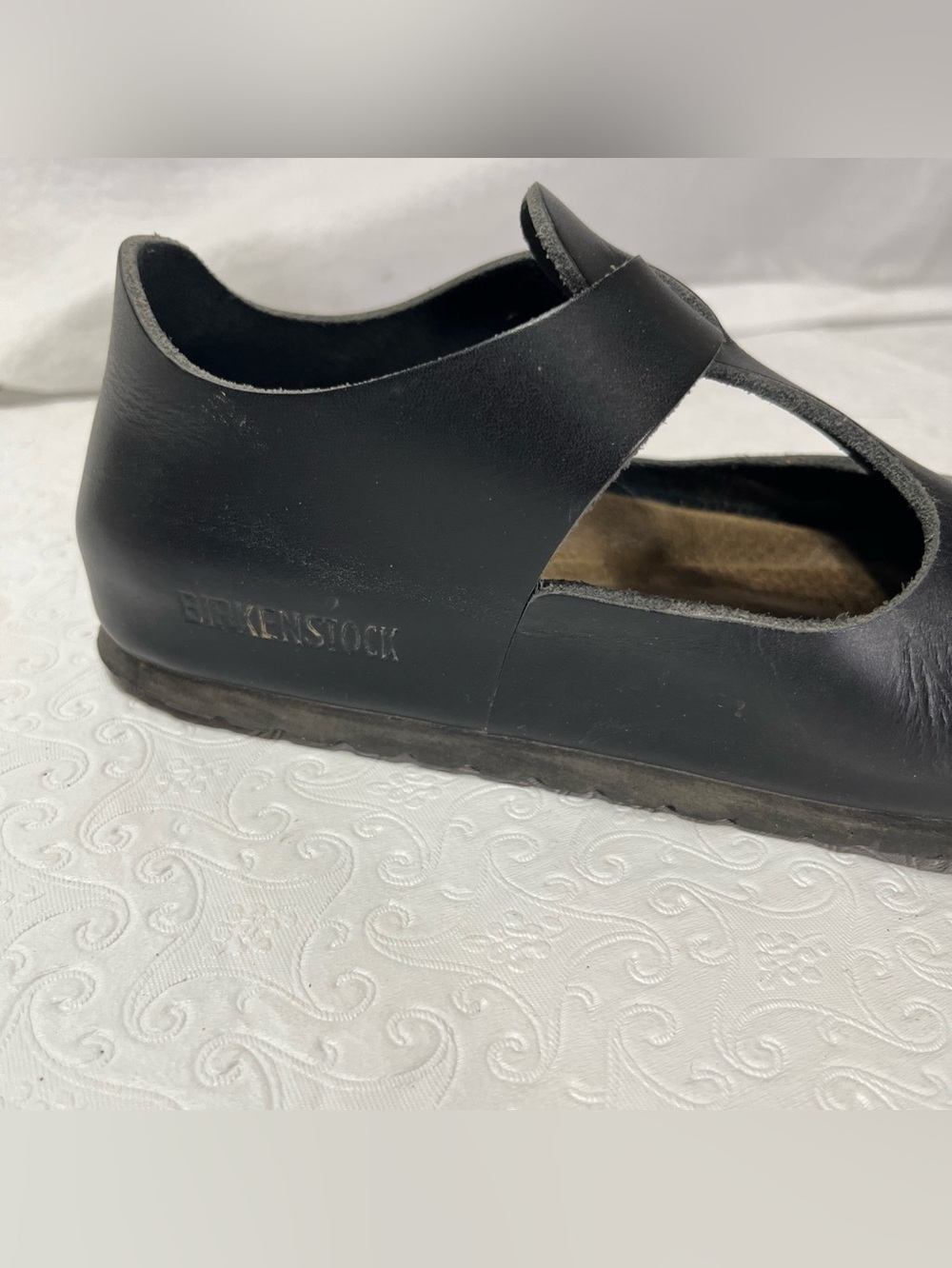 Birkenstock Paris Mary Jane Shoes Black Leather Womens EU 35 Classic German Clog - Picture 5 of 16